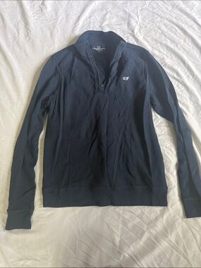 Vineyard Vines Navy Quarter-Zip Pullover Top